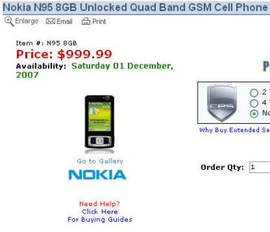 nokia n95 8gb popular electronics