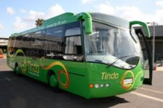 solar powered electric bus