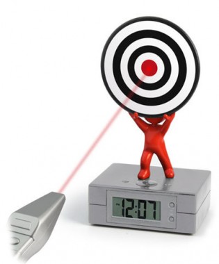 laser target alarm clock