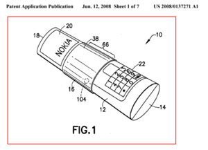 nokia cylinder phone patent