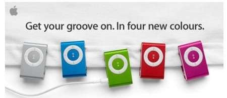 iPod Shuffle colori