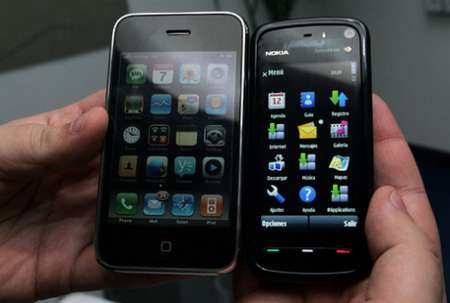 Nokia 5800 versus iPhone 3G