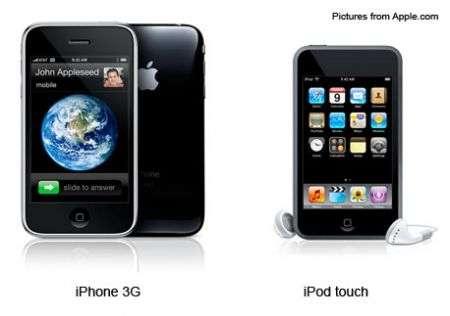 iPod Touch 2G vs iPhone 3G