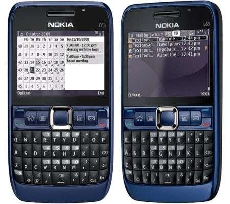 Nokia E63 blu