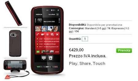 Nokia 5800 prezzo Italia