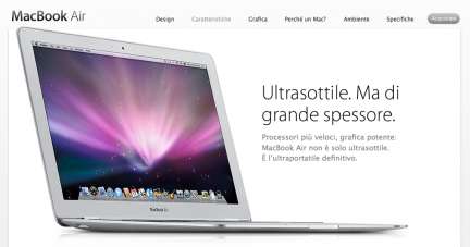 Nuovo Macbook Air