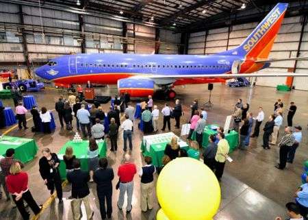 Southwest Airlines Green Plane