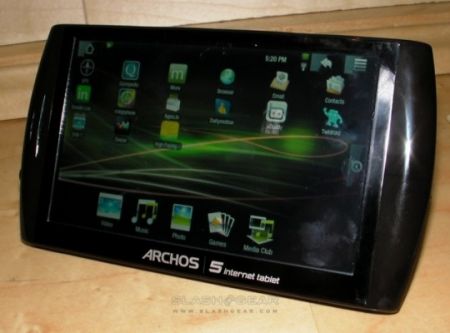 archos 5 android internet tablet