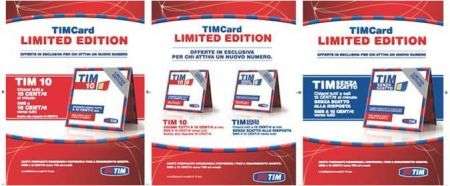 TIM Card Limited Edition promozioni