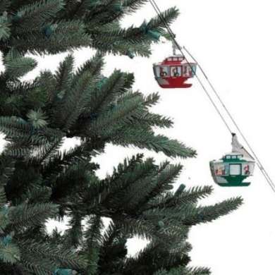 Animated Christmas Tree Cable Cars
