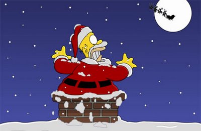 babbo natale homer simpson