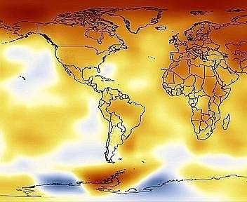 Riscaldamento Globale mappa