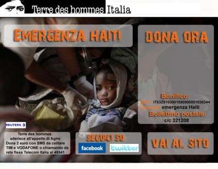 Terremoto Haiti Terre des Hommes