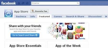 App Store su Facebook