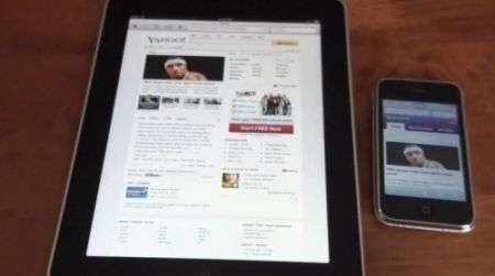 Apple iPhone 3GS vs iPad