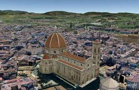 Firenze in 3D Google Earth