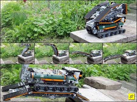Robot LEGO con ponte collage