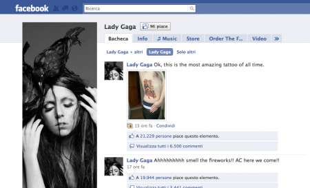 Lady Gaga Facebook