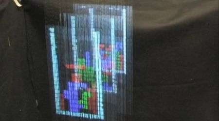 Tetris 3D su un display ad acqua
