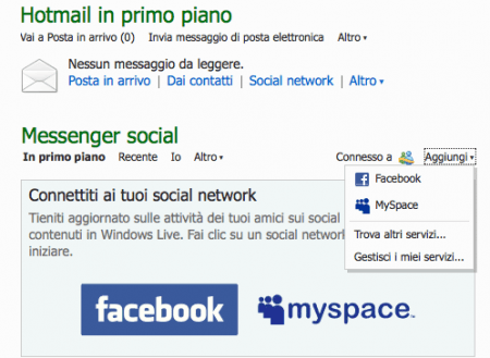 hotmail social network