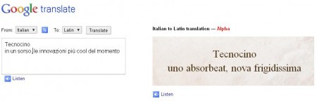 google translate latino