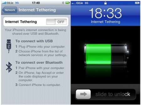 iphone tethering
