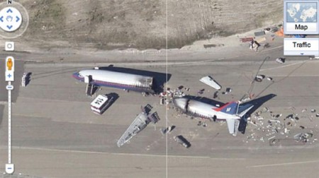 google maps incidente aereo