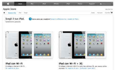 iPad 2 Italia