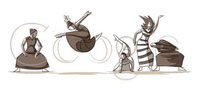 Google Doodle Martha Graham