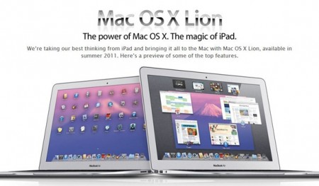 Mac OS X Lion macbook air