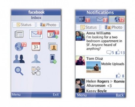 facebook cellulari java