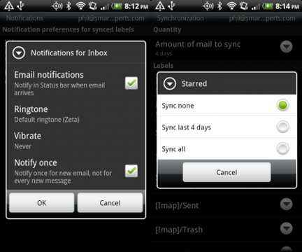 Gmail Android versione 2.3.5