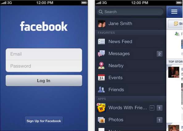 Facebook per iPad