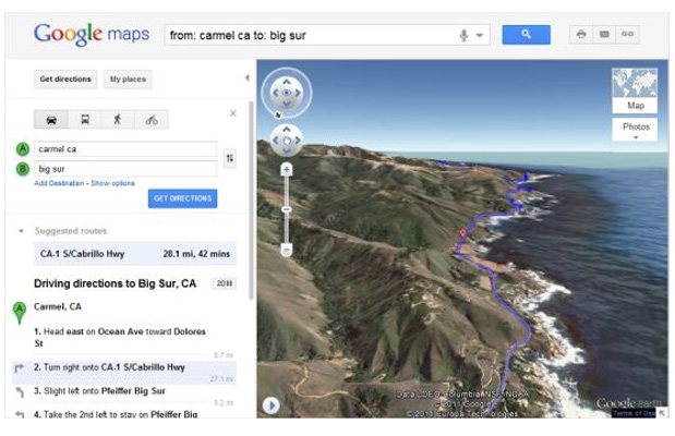 google maps 3d elicottero