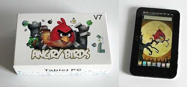 Tablet Android di Angry Birds