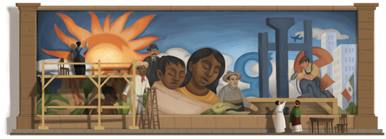 google doodle Diego_Rivera 2011
