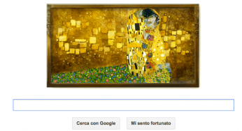 Google Doodle al Bacio per Gustav Klimt
