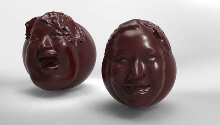 San Valentino Ritratto 3D Cioccolato