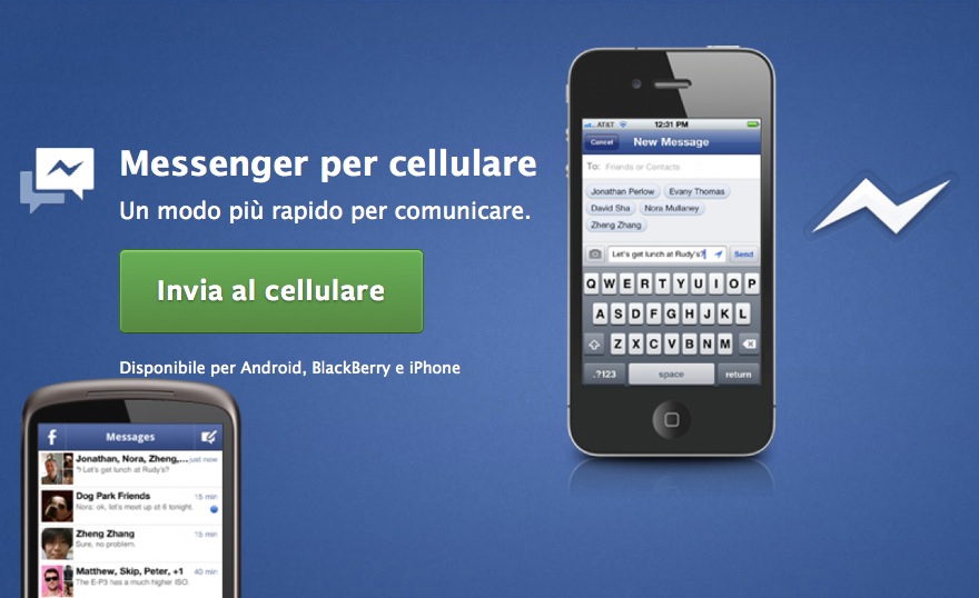 Facebook Messenger telefonare gratis