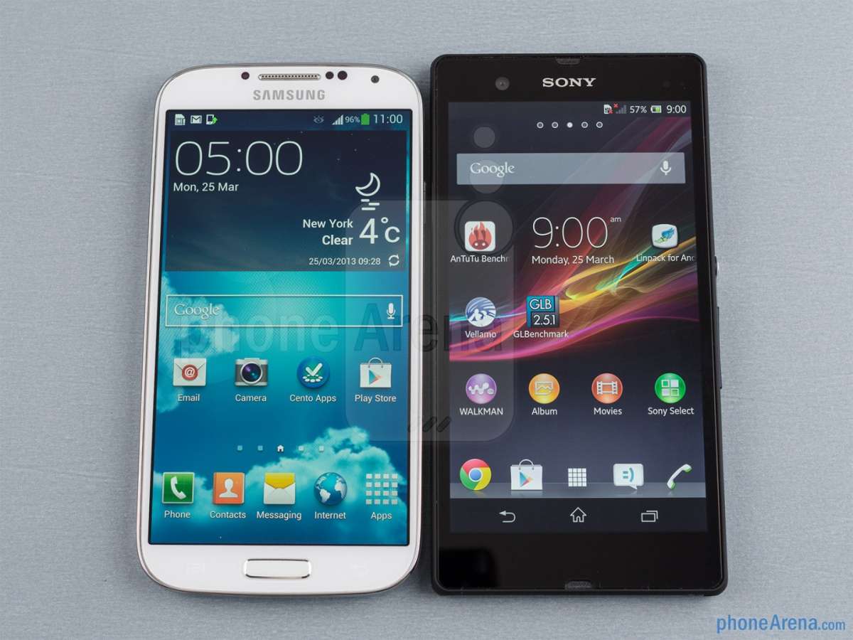 Confronto tra Samsung Galaxy S4 e Sony Xperia Z
