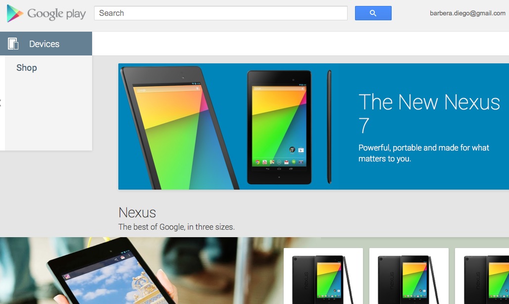 Google Play Store Devices Italia