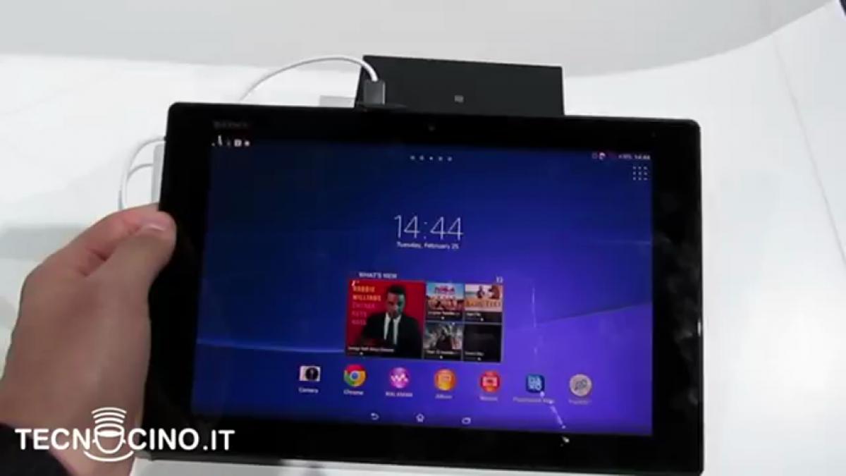 Sony Xperia Z2 Tablet scheda e uscita del tablet waterproof sottile 6.4mm