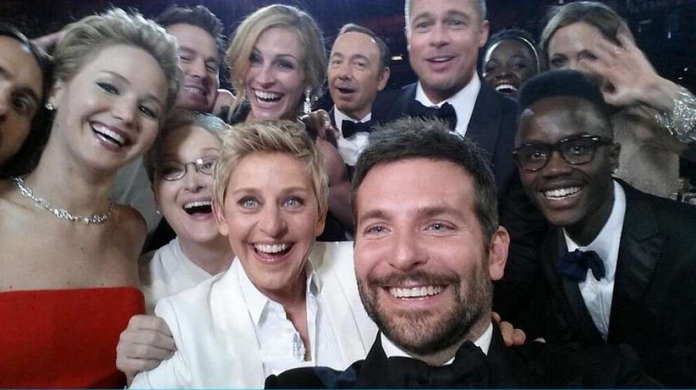 Gli Oscar 2014 su Twitter grazie ai selfie