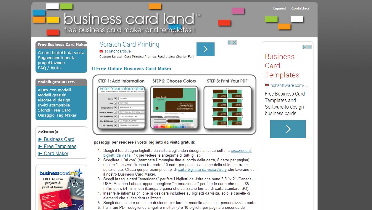 I 5 migliori siti per creare biglietti da visita gratis Tecnocino