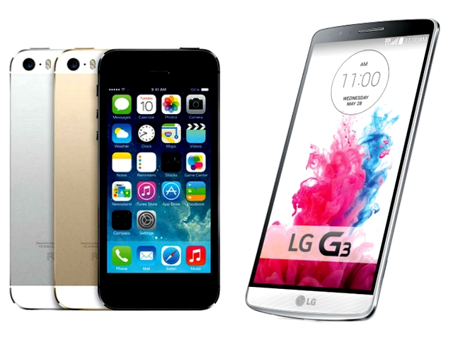 iPhone 5S vs LG G3