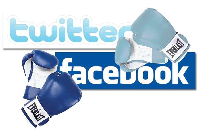 Schermate e immagini di Facebook vs Twitter