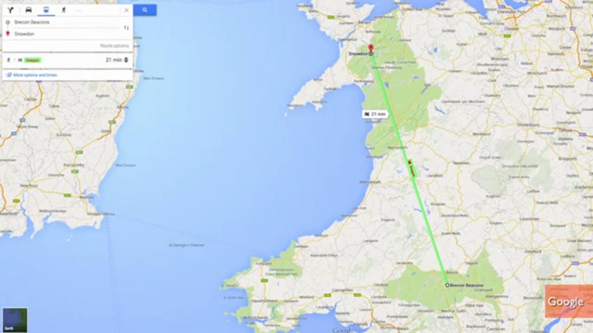 Google Maps e le uova di pasqua sulle mappe inglesi