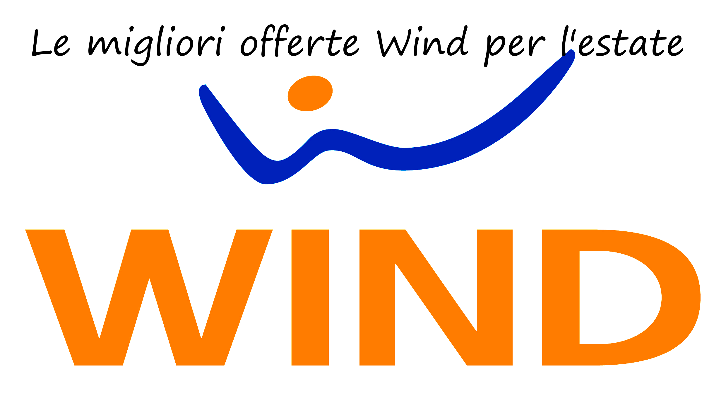 Wind logo con scritta