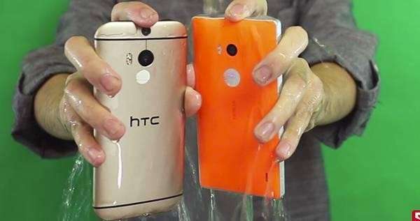 HTC One M8 vs Nokia Lumia 930 Ice Bucket Challenge