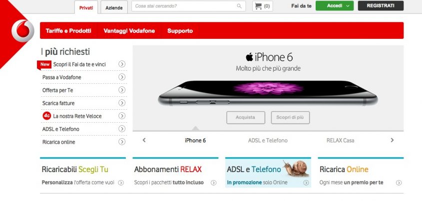 iPhone 6 e 6 Plus con Vodafone: prezzi, tariffe e promozioni - Tecnocino